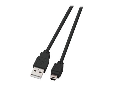 EFB USB2.0 Kabel A-Mini B (5polig),St.-St.,0.5m,sw,Classic von EFB
