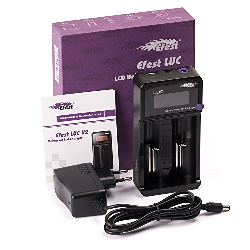 Efest LUC LCD Ladegerät für Li-Ionen Akkus incl. KFZ Adapter von Dampferkiste von EFEST