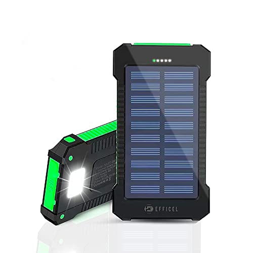 EFFICEL Solar-Powerbank 10000 mAh, tragbares Solarladegerät 2 A, USB-C-Schnelllade-Externer Akkupack mit LED-Taschenlampe für Camping-Outdoor-Aktivitäten EFFICEL Solar-Powerbank 10000 mAh, tragbares Solarladegerät 2 A, USB-C-Schnelllade-Externer Akkupack mit LED-Taschenlampe für Camping-Outdoor-Aktivitäten von EFFICEL