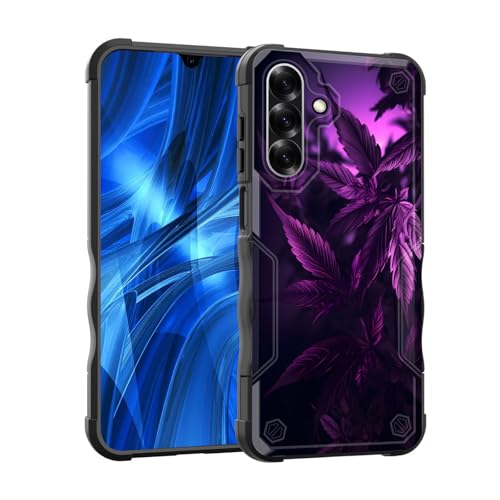 EFGWSDER Schutzhülle für Galaxy A26 5G, zweilagig, 3 m Fallschutz in Militärqualität, strapazierfähig, stoßfest, für Samsung Galaxy A26 5G 17 cm (6,7 Zoll) 2025, Weed Leaf von EFGWSDER