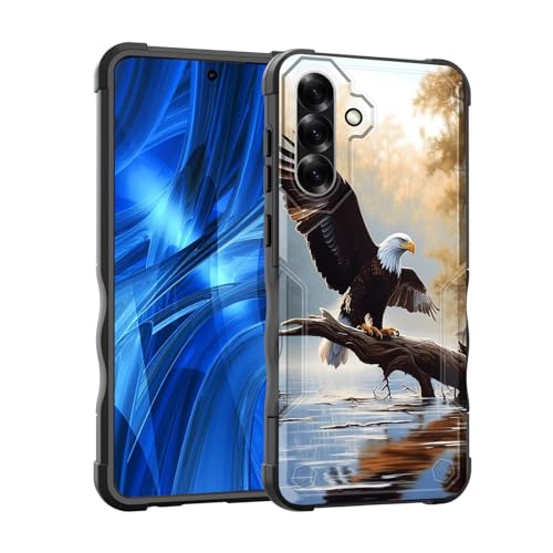 EFGWSDER Schutzhülle für Galaxy A36 5G, zweilagig, 3 m Fallschutz in Militärqualität, strapazierfähig, stoßfest, für Samsung Galaxy A36 5G 17 cm (6,7 Zoll) 2025, Weißkopfseeadler von EFGWSDER