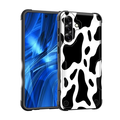 EFGWSDER Schutzhülle für Galaxy A56 5G, zweilagig, 3 m Fallschutz in Militärqualität, strapazierfähig, stoßfest, für Samsung Galaxy A56 5G 17 cm (6,7 Zoll) 2025, Kuhdruck von EFGWSDER