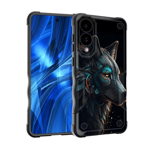 EFGWSDER Schutzhülle für Galaxy S25 Edge, zweilagig, 3 m Fallschutz in Militärqualität, robuste, stoßfeste Schutzhülle für Samsung Galaxy S25 Edge 2025, Cool Wolf EFGWSDER Schutzhülle für Galaxy S25 Edge, zweilagig, 3 m Fallschutz in Militärqualität, robuste, stoßfeste Schutzhülle für Samsung Galaxy S25 Edge 2025, Cool Wolf von EFGWSDER