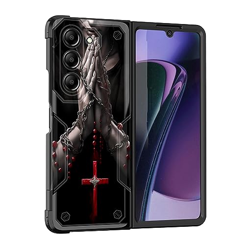 EFGWSDER Schutzhülle für Galaxy Z Fold 5 5G 2023, zweilagig, 3 m Fallschutz in Militärqualität, rutschfest, strapazierfähig, stoßfest, für Samsung Galaxy Z Fold 5 5G 2023, Hände beten, Kreuz halten EFGWSDER Schutzhülle für Galaxy Z Fold 5 5G 2023, zweilagig, 3 m Fallschutz in Militärqualität, rutschfest, strapazierfähig, stoßfest, für Samsung Galaxy Z Fold 5 5G 2023, Hände beten, Kreuz halten von EFGWSDER