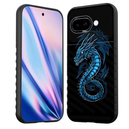 EFGWSDER Schutzhülle für Pixel 9a, stoßdämpfend, flexibel, TPU-Gummi, Schutzhülle für Google Pixel 9a 16 cm (6,3 Zoll) 2025, modischer cooler Drache von EFGWSDER