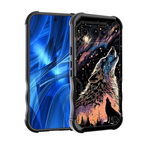 EFGWSDER Schutzhülle für Pixel 9a, zweilagig, 3 m Fallschutz in Militärqualität, strapazierfähig, stoßfest, für Google Pixel 9a 16 cm (6,3 Zoll) 2025, Galaxy Wolf von EFGWSDER