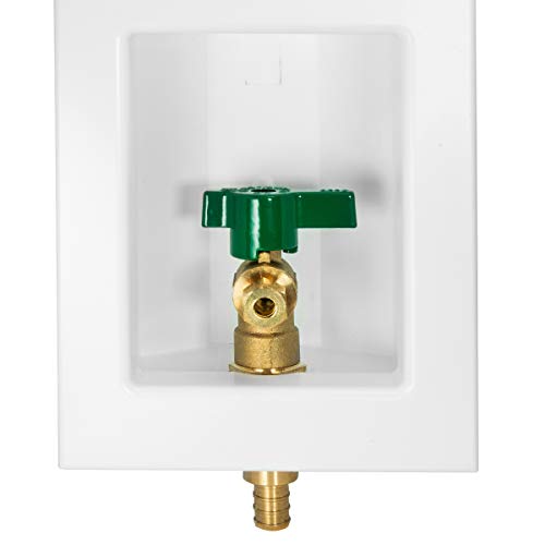 EFIELD Pex vormontierte Eiswürfelbereiter-Auslassbox, 1/2 Zoll PEX F1807 Crimpe mit installiertem 1/4-Dreh-Kugelhahn, weiß EFIELD Pex vormontierte Eiswürfelbereiter-Auslassbox, 1/2 Zoll PEX F1807 Crimpe mit installiertem 1/4-Dreh-Kugelhahn, weiß von EFIELD