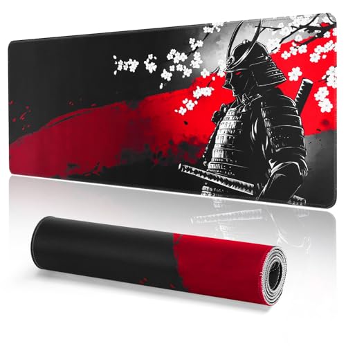 EFISH Japanische Gaming Mauspad XXL 800 x 300 mm Großes Mauspad Vernähte Kanten Wasserdicht Anti-Rutsch für PC, MacBook,Laptop Verbessert Präzision und Geschwindigkei.(B17) von EFISH