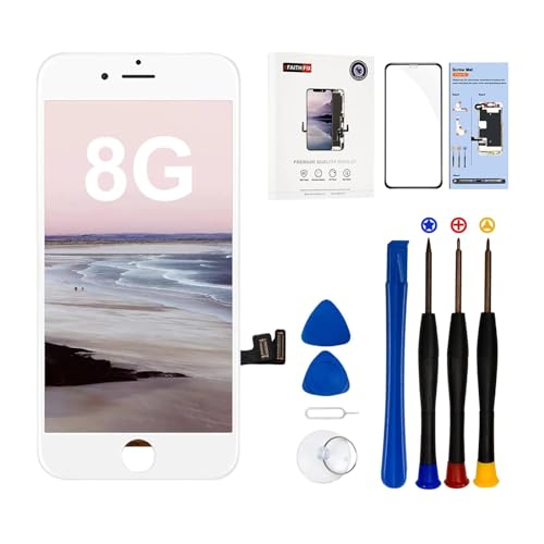 EFaith iPhone 8/SE 2020 Screen Replacement LCD 4.7" Full HD Touch Screen Digitizer with Repair Tool + Screen Protector Models A1863 A1905 A190 (weiß) von EFaith