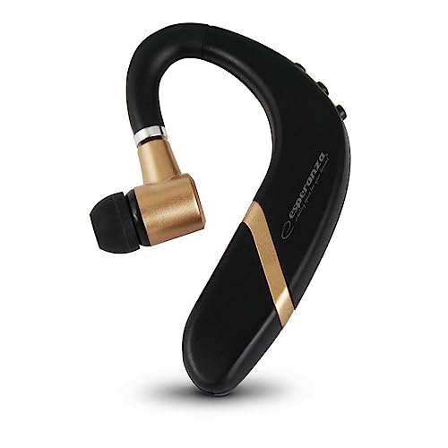 Bluetooth In Ear Kopfhörer schwarz/Gold EH234K mit USB Ladekabel von EGB