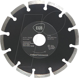EGB 752385 - Diamant-Trennscheibe 115 mm Schwarz EGB 752385 - Diamant-Trennscheibe 115 mm Schwarz von EGB