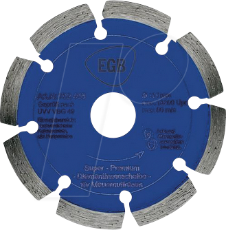 EGB 752455 - Diamant-Trennscheibe 115 mm ''Blau'' von EGB