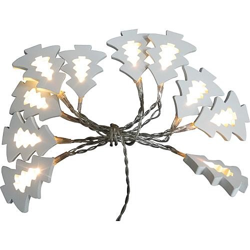 EGB LED-Dekorationskette Holzbäume ww mit Timer von EGB