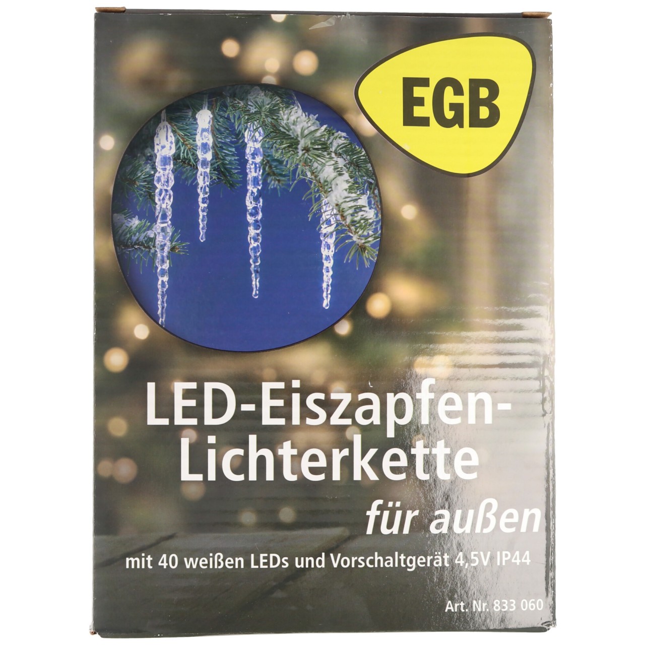 EGB LED-Eiszapfen-Lichterkette 40 Zapfen weiße LED 4027236043409 EGB LED-Eiszapfen-Lichterkette 40 Zapfen weiße LED 4027236043409 von EGB