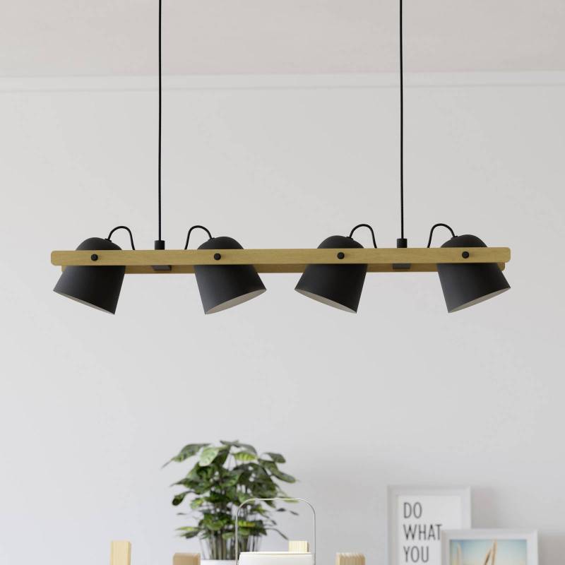 EGLO connect LED-Deckenleuchte Hornwood-Z, 4-fl., schwarz von EGLO connect