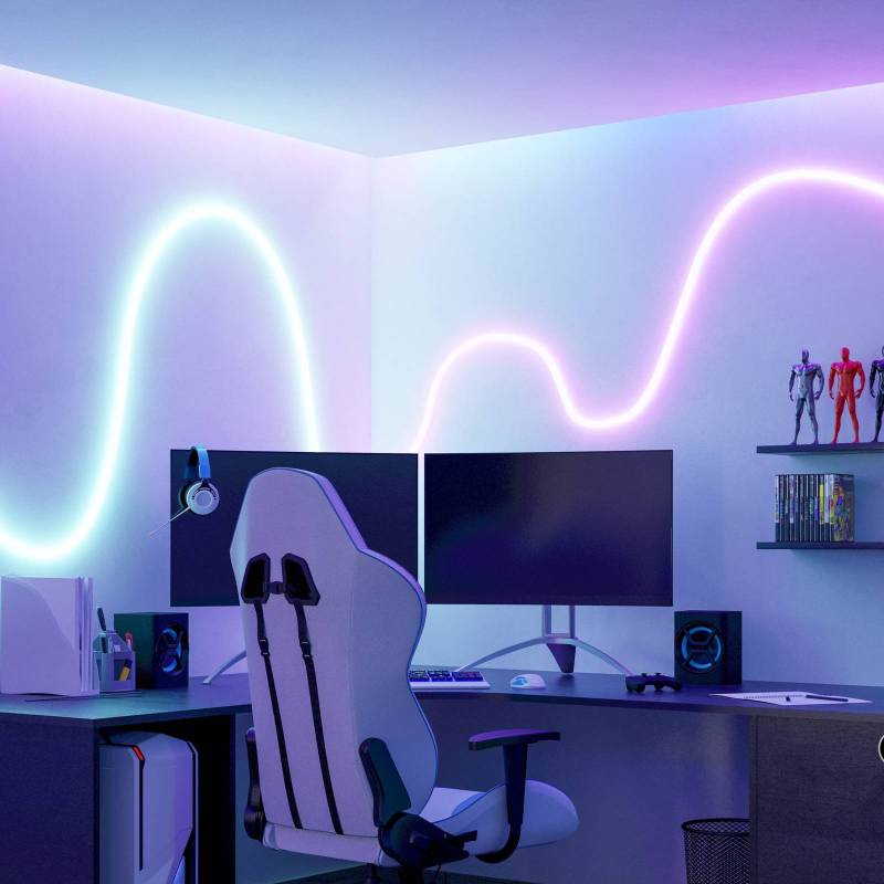 EGLO connect LED-Stripe Neon Stripe-Z, 3 M., RGB, CCT, weiß von EGLO connect