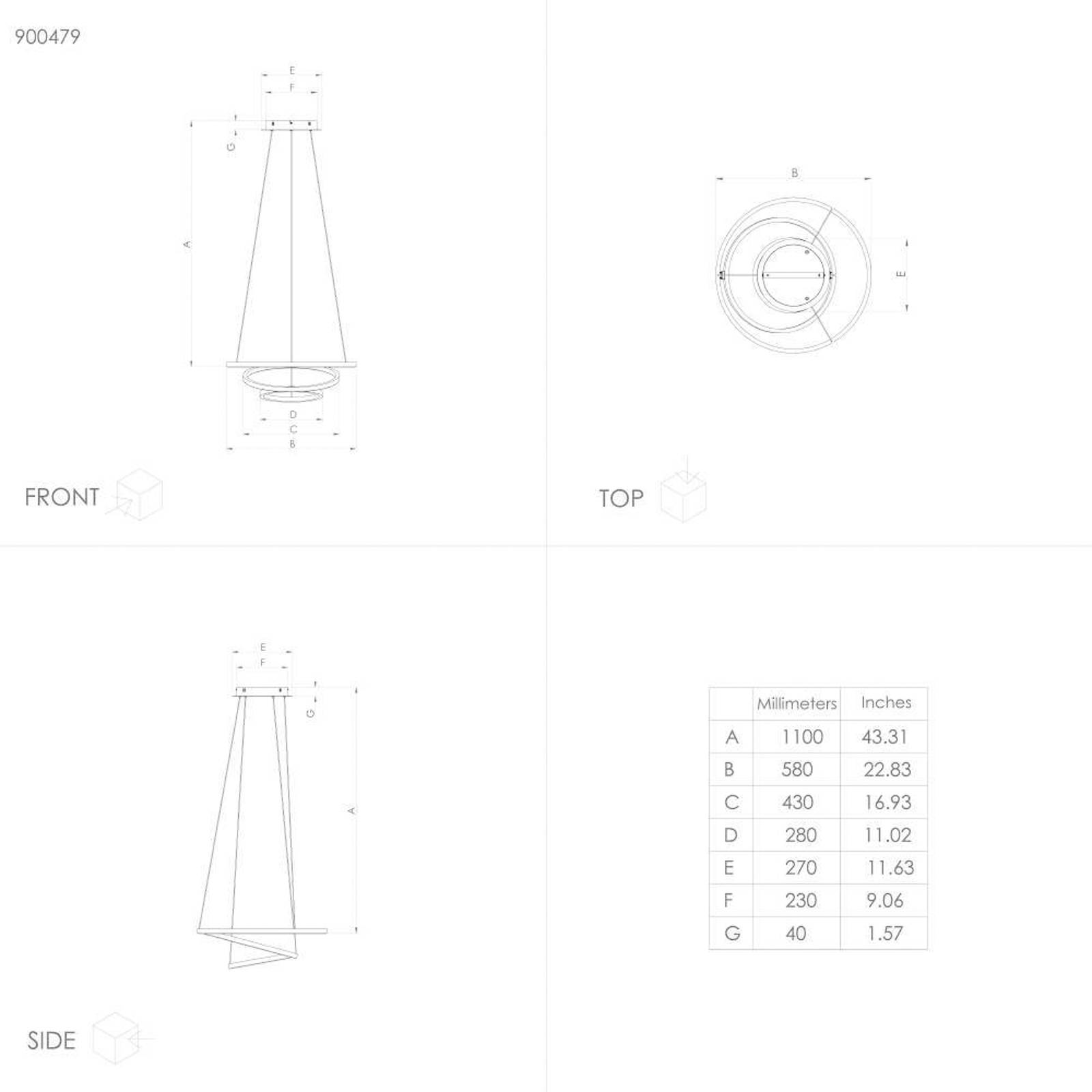 EGLO connect Lobinero-Z LED-Hängelampe, schwarz von EGLO connect