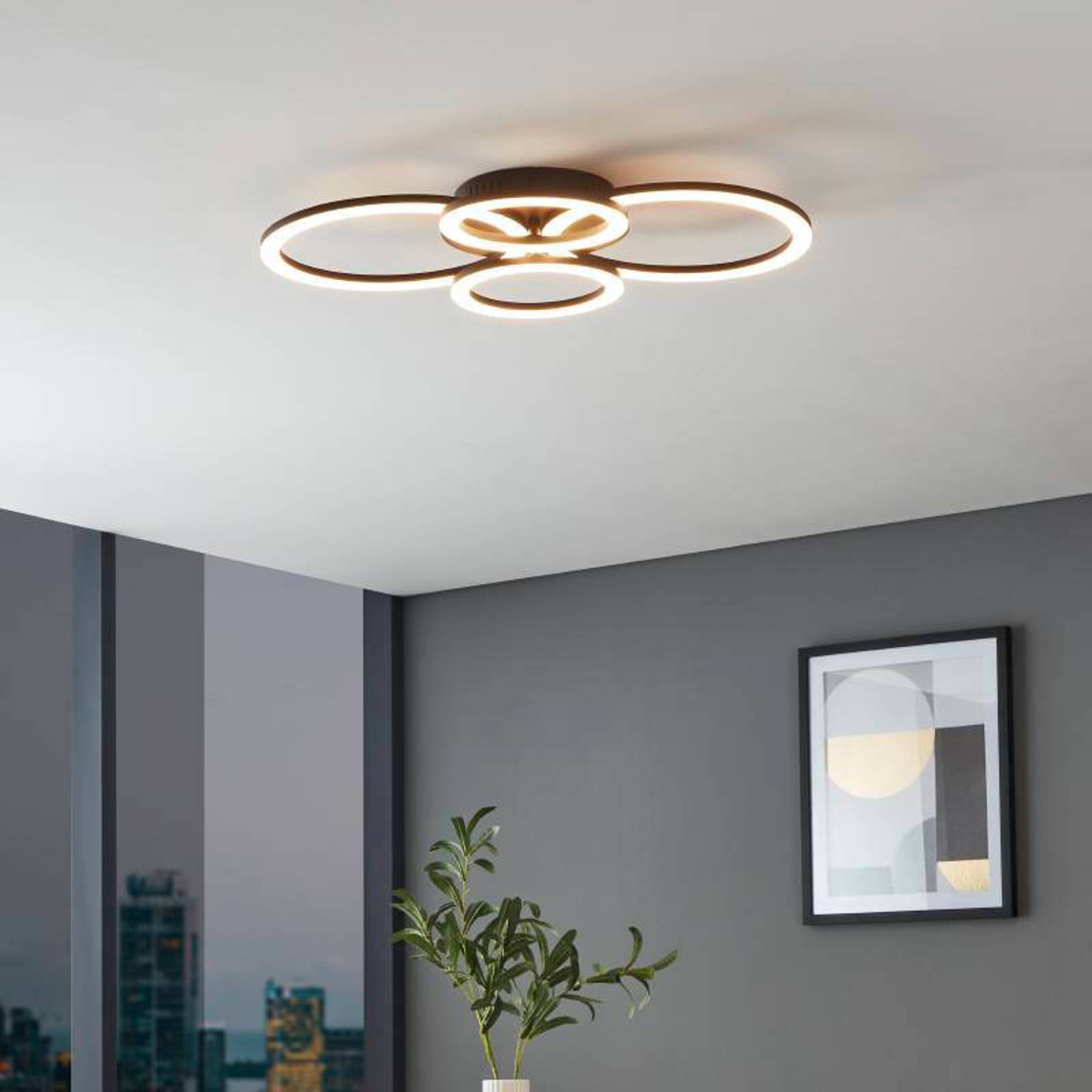 EGLO connect Parrapos-Z LED-Deckenlampe, 4-flammig EGLO connect Parrapos-Z LED-Deckenlampe, 4-flammig von EGLO connect