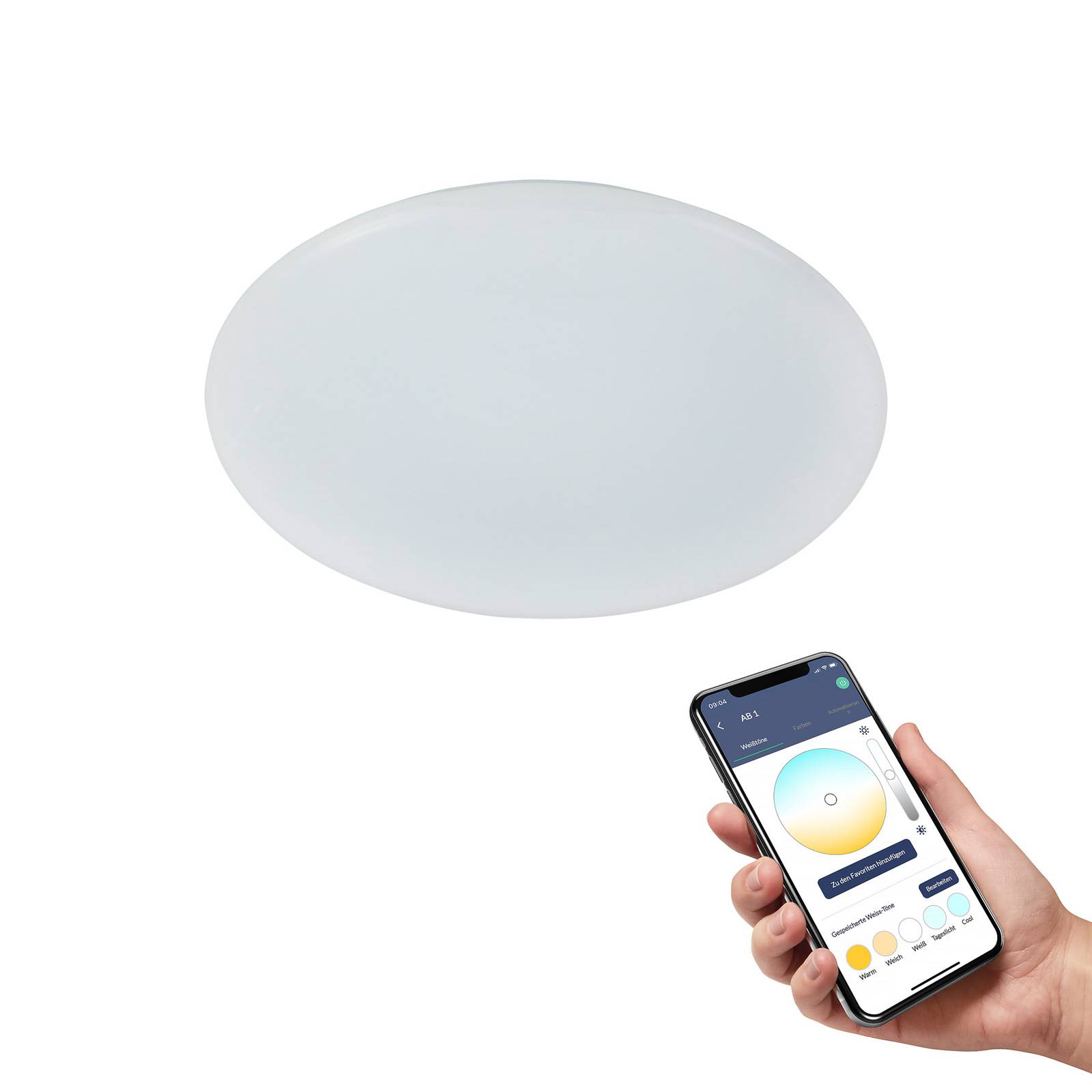 EGLO connect Totari-Z LED-Deckenleuchte, weiß 38cm EGLO connect Totari-Z LED-Deckenleuchte, weiß 38cm von EGLO connect