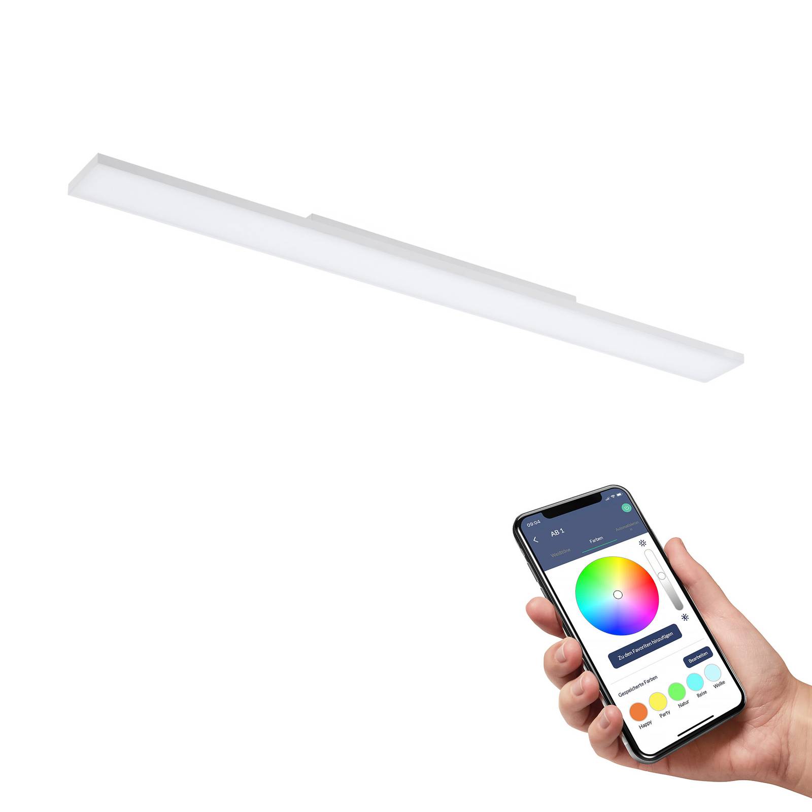 EGLO connect Turcona-Z LED-Deckenlampe 120x10cm EGLO connect Turcona-Z LED-Deckenlampe 120x10cm von EGLO connect