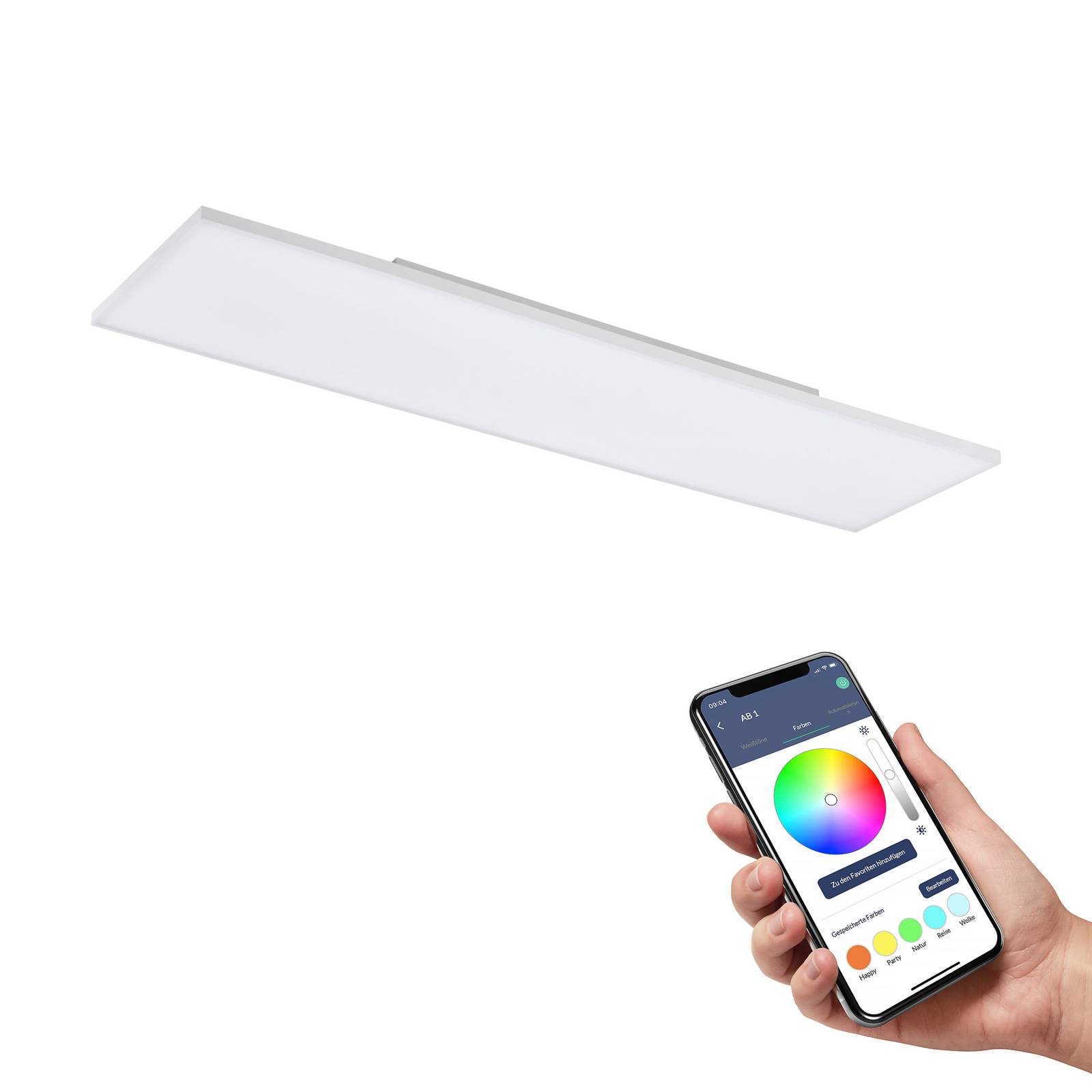 EGLO connect Turcona-Z LED-Deckenlampe 120x30cm EGLO connect Turcona-Z LED-Deckenlampe 120x30cm von EGLO connect
