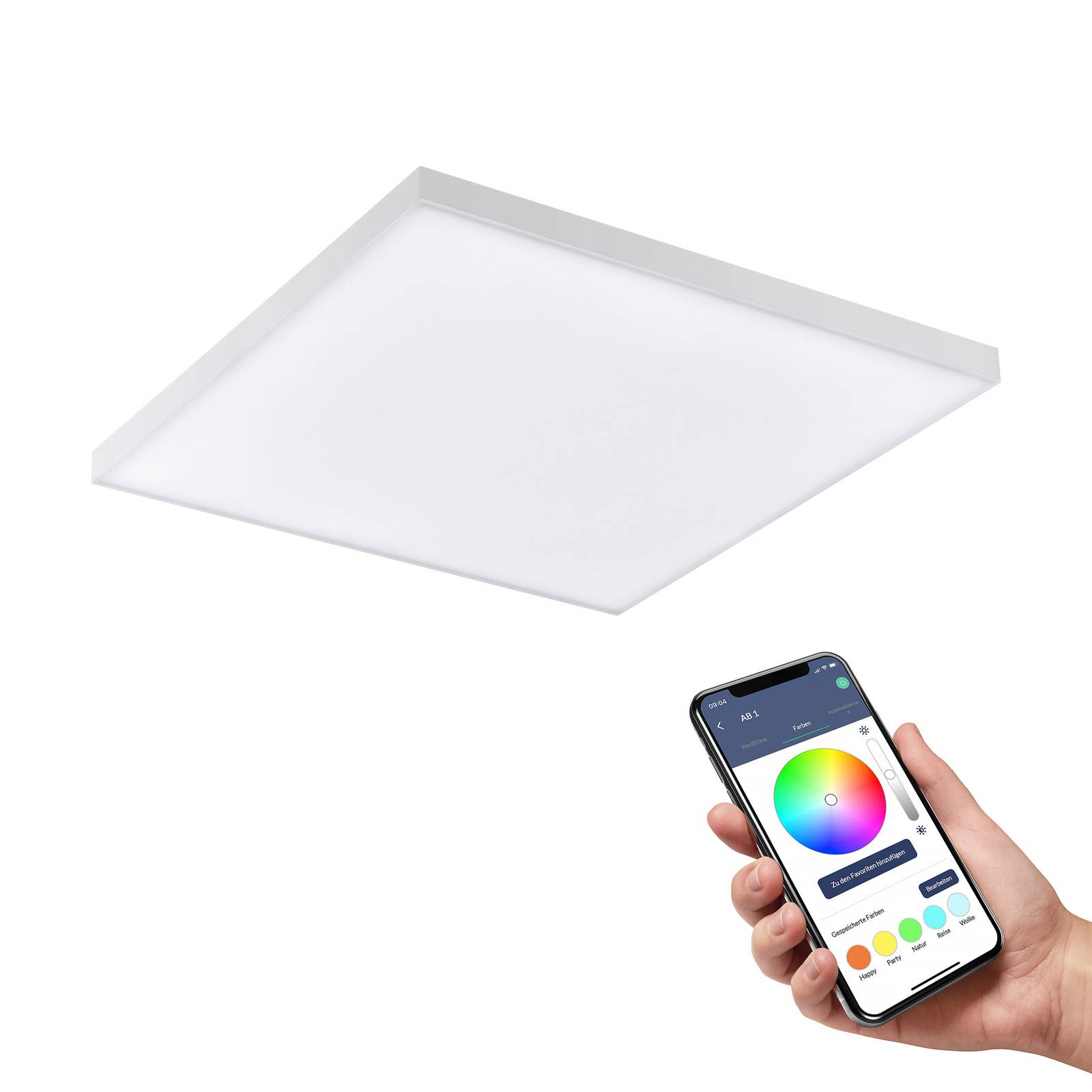 EGLO connect Turcona-Z LED-Deckenlampe 30x30cm EGLO connect Turcona-Z LED-Deckenlampe 30x30cm von EGLO connect