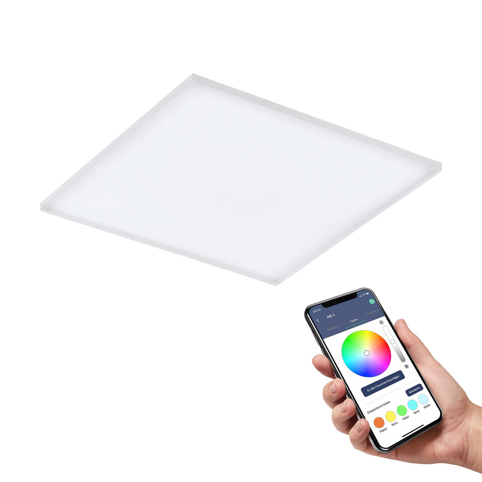 EGLO connect Turcona-Z LED-Deckenlampe 60x60cm EGLO connect Turcona-Z LED-Deckenlampe 60x60cm von EGLO connect