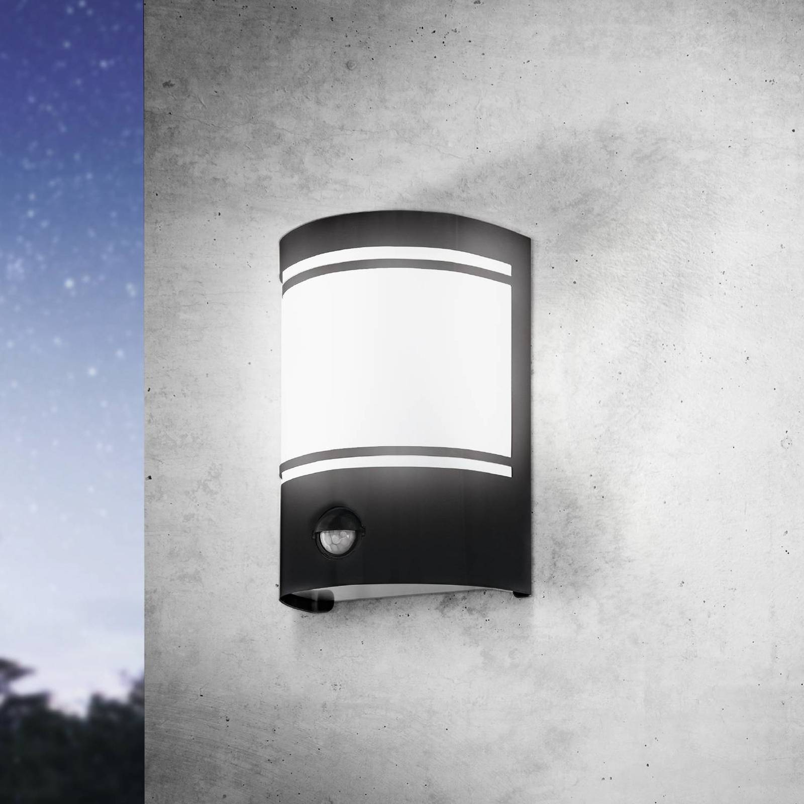 Außenwandlampe Cerno mit Bewegungsmelder, schwarz Außenwandlampe Cerno mit Bewegungsmelder, schwarz von EGLO