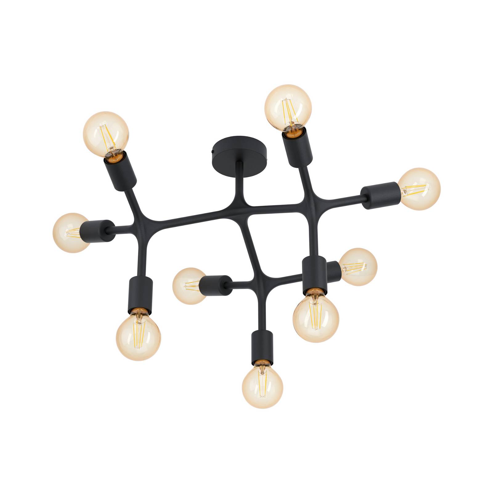 Deckenlampe Bocadella 1 in Schwarz, neunflammig Deckenlampe Bocadella 1 in Schwarz, neunflammig von EGLO