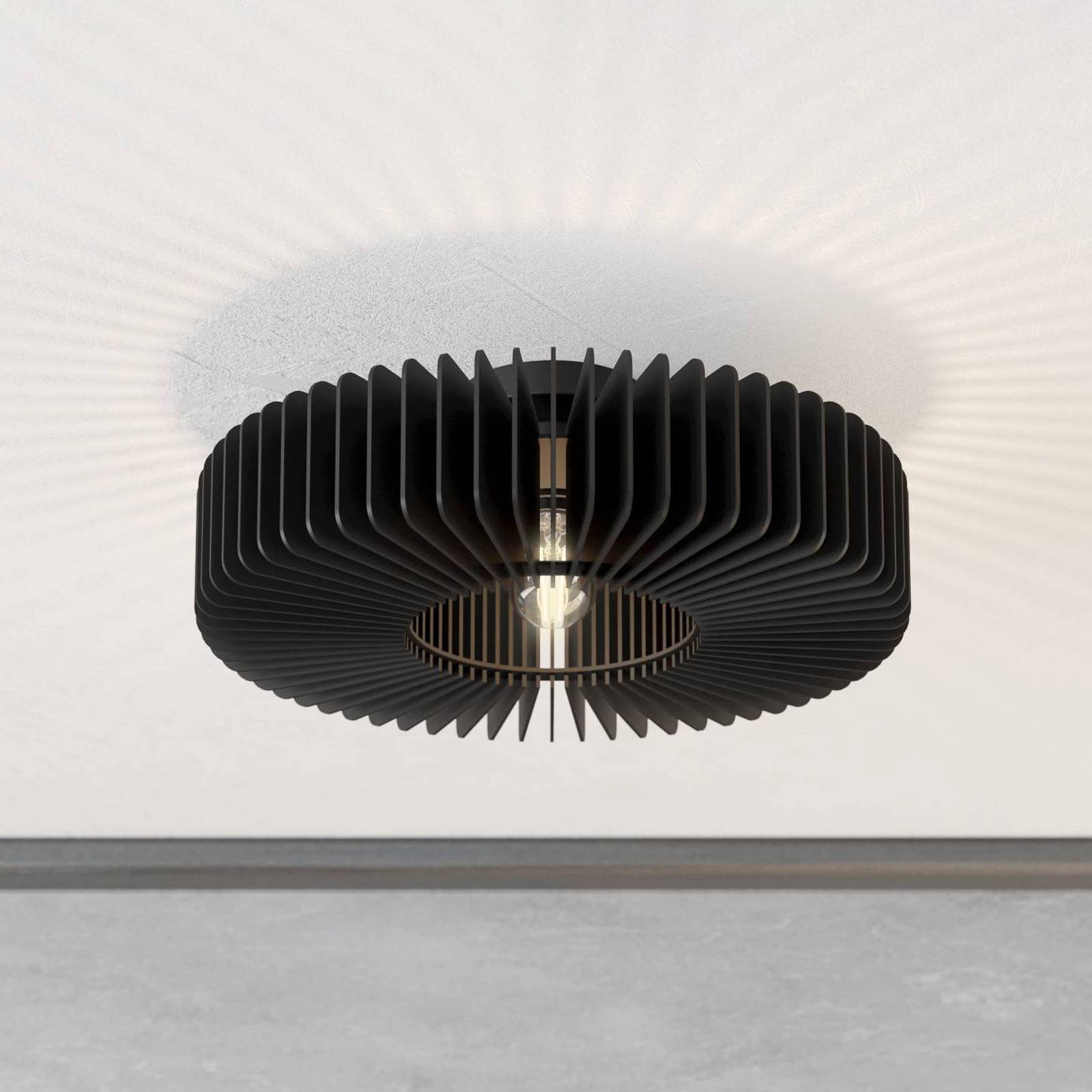 Deckenlampe Palombaia im Fächerlook, schwarz Deckenlampe Palombaia im Fächerlook, schwarz von EGLO