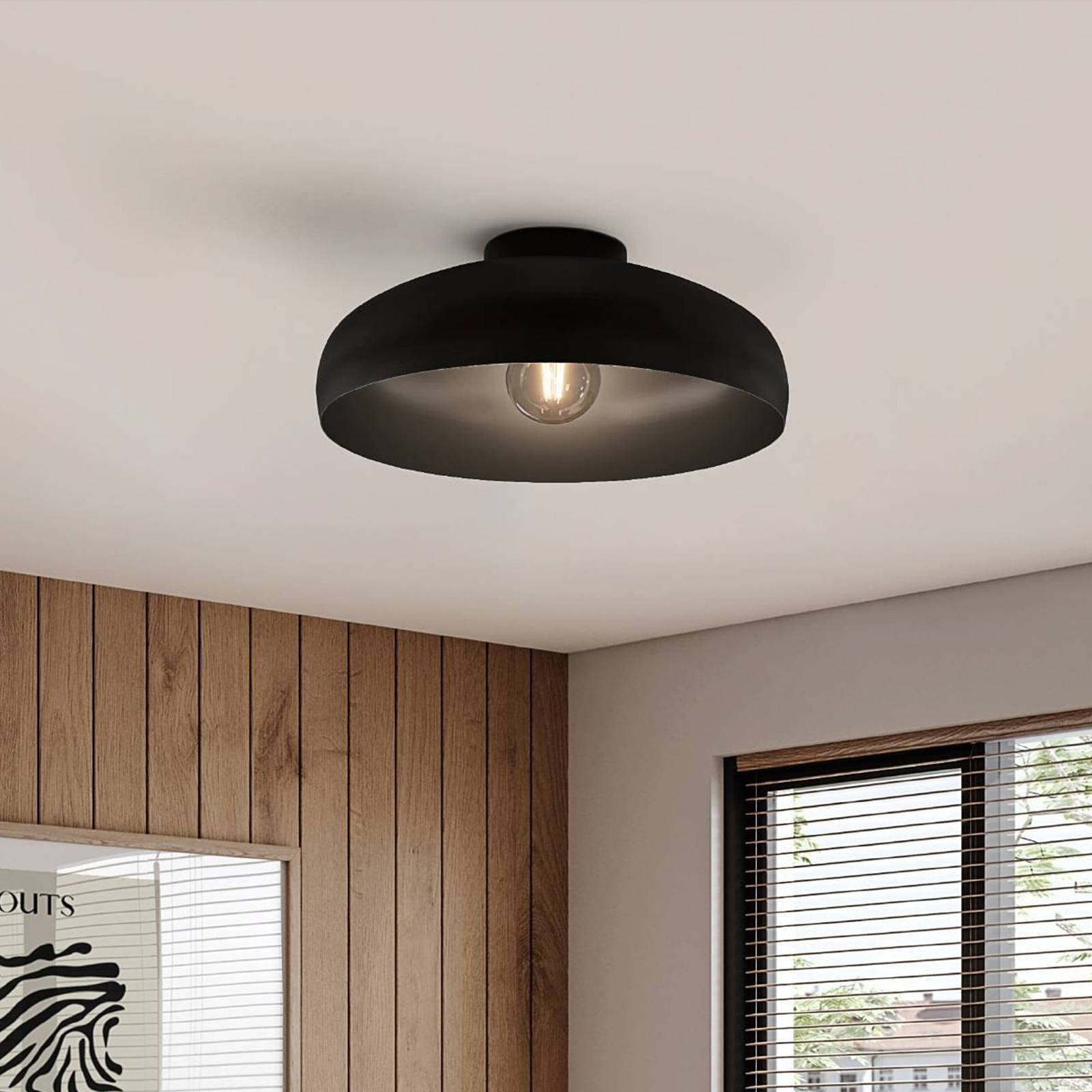 Deckenleuchte Mogano, Ø 40 cm, schwarz, Stahl Deckenleuchte Mogano, Ø 40 cm, schwarz, Stahl von EGLO