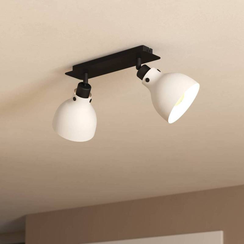 Deckenstrahler Matlock,  Länge 52 cm, grau/schwarz, 2-flg. von EGLO