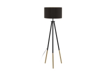 EGLO Bidford, Schlafzimmer, Wohnzimmer, Schwarz, Holz, Stahl, II, E27, 1 Glühbirne(n) von EGLO