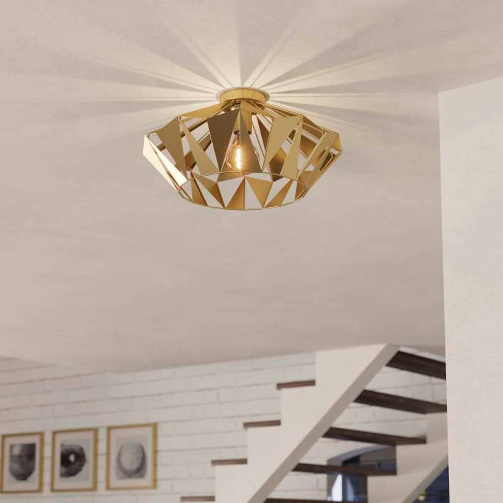 EGLO Carlton Deckenleuchte, gold EGLO Carlton Deckenleuchte, gold von EGLO