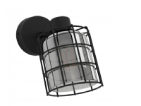 EGLO Consaca, Strahler Oberflächenbeleuchtung, E27, 1 Glühbirne(n), 220-240 V, Schwarz, Transparent von EGLO