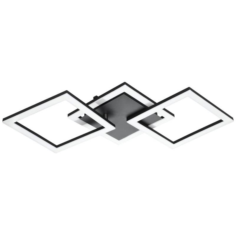 EGLO Paranday-Z Deckenleuchte - Schwarze Quadrate 65x31cm - Zigbee, Bluetooth von EGLO