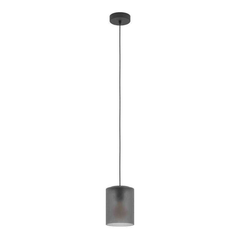 Hängelampe Colomera, Ø 15 cm, schwarz/grau, Glas von EGLO