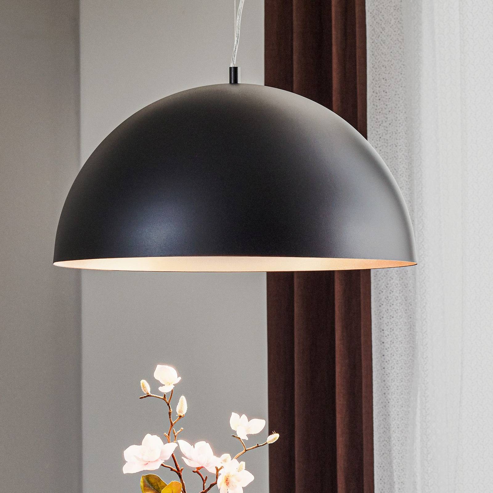Hängeleuchte Gaetano 1, Ø 53 cm, schwarz/kupfer, Stahl von EGLO