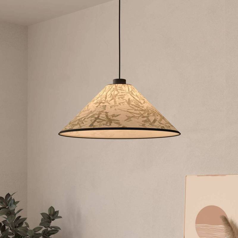 Hängeleuchte Oxpark,  Ø 42 cm, grün/weiß/schwarz, Stoff von EGLO