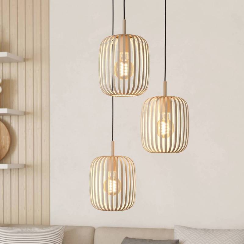 Hängeleuchte Romazzina, Ø 46 cm,  sandfarben, 3-flg., Stahl von EGLO