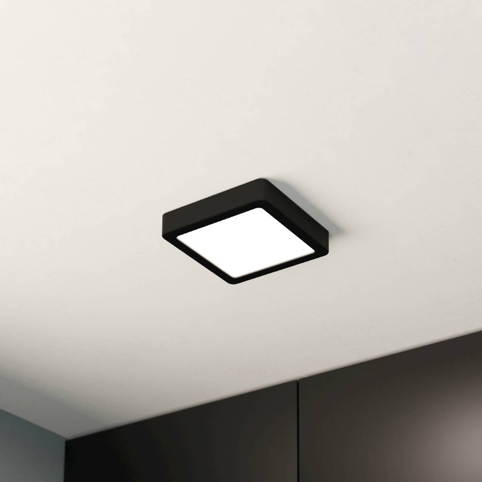 LED-Anbaupanel Fueva 5 IP20 830 schwarz 16x16cm LED-Anbaupanel Fueva 5 IP20 830 schwarz 16x16cm von EGLO