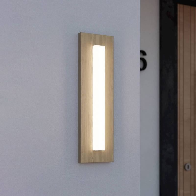 LED-Außenwandleuchte Bitetto, Kunststoff, Holzoptik von EGLO