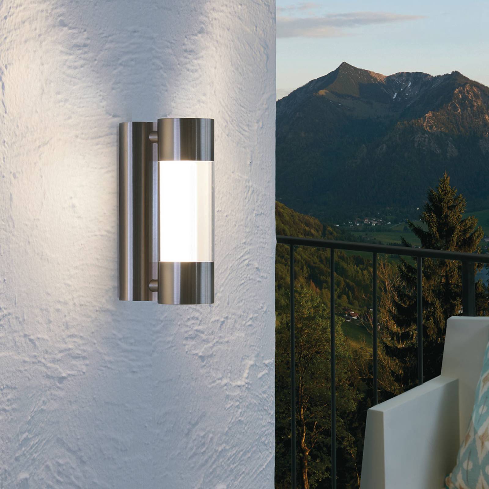 LED-Außenwandleuchte Robledo aus Edelstahl LED-Außenwandleuchte Robledo aus Edelstahl von EGLO
