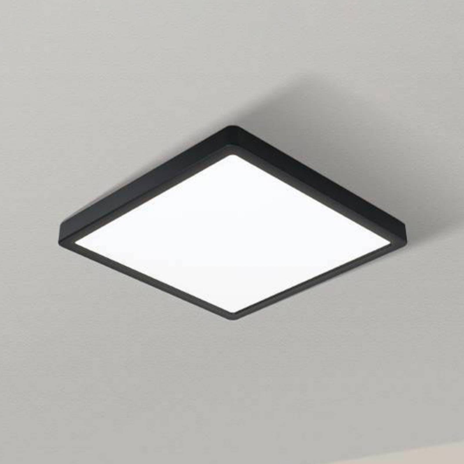 LED-Deckenlampe Fueva 5, IP20 schwarz 21x21cm von EGLO