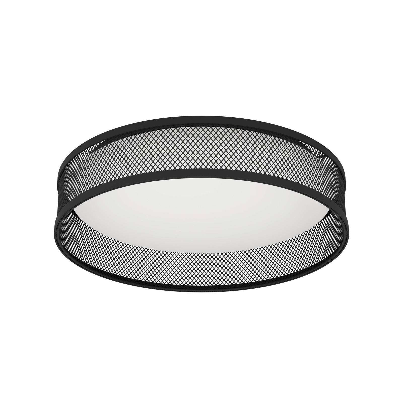 LED-Deckenlampe Luppineria Stahlgeflecht, schwarz von EGLO