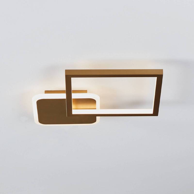 LED-Deckenlampe Gafares, gold, Alu, 33 cm Fernbedienung CCT von EGLO