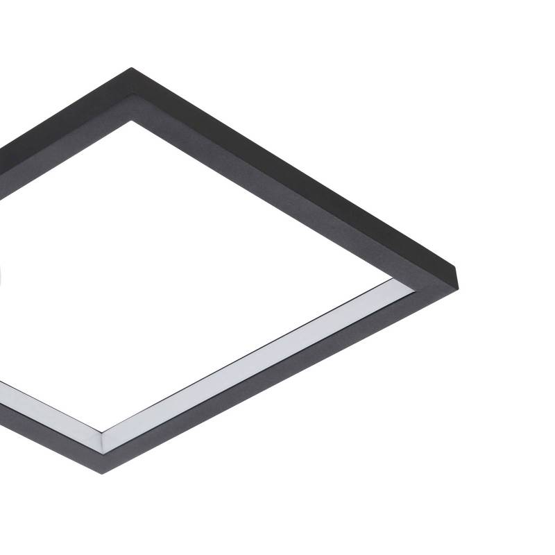 LED-Deckenleuchte Gafares mit Remote eckig schwarz von EGLO