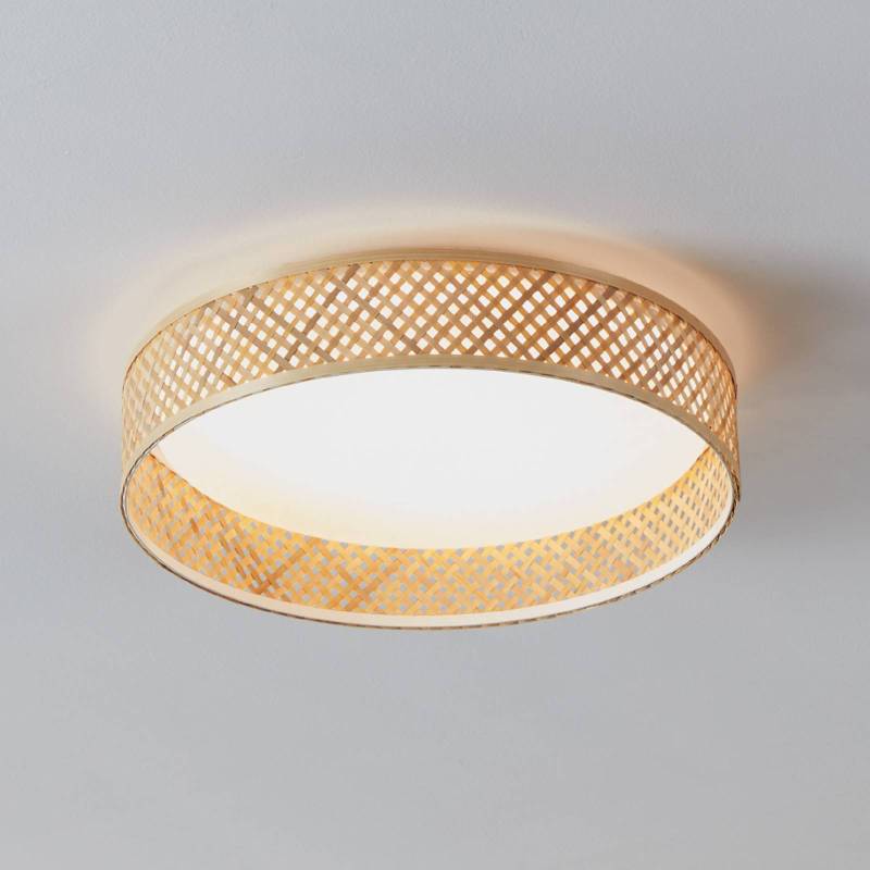 LED-Deckenleuchte Luppineria Bambusgeflecht Ø 38cm von EGLO