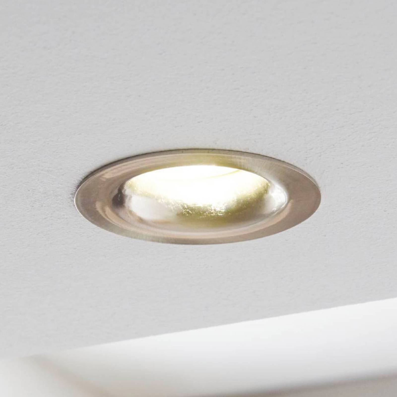 LED-Einbauspot Saliceto rund starr 2.700K nickel LED-Einbauspot Saliceto rund starr 2.700K nickel von EGLO