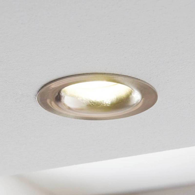 LED-Einbauspot Saliceto rund starr 2.700K nickel von EGLO